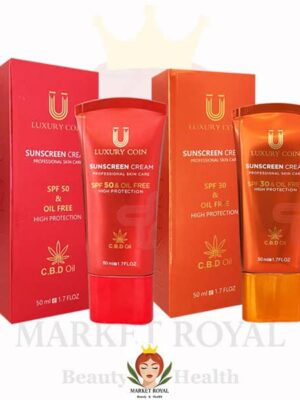 خرید از نمایندگی لاکچری کوین کرم ضد آفتاب لاکچری کوین محافظت برابر اشعه خورشید و مناسب انواع پوست